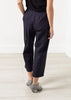 Wide Cropped Trouser in Navy