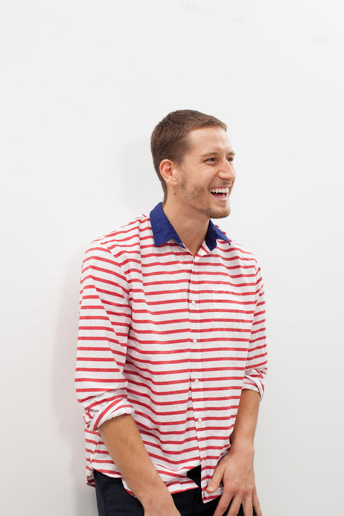 Luke Shirt in Red Stripe